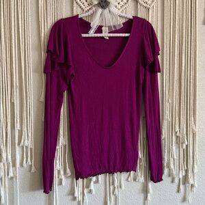 We the Free puff shoulder long sleeve